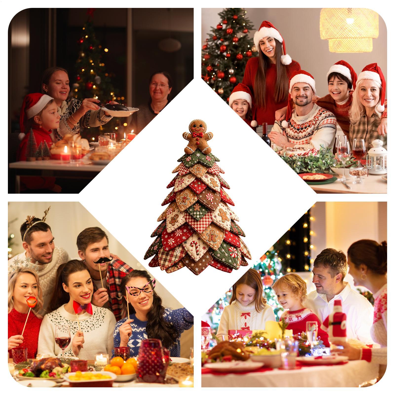 Art Craft Table - DIY Gestepptes Weihnachtsbaum-Set 3D-Schichtkunst-Bastelset Quilting-Set für
