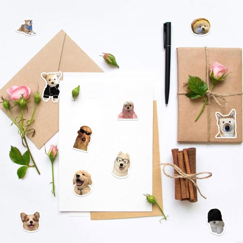 Art Craft Easy With Paper - Hund Emoticon Sticker Klebstoffrolle für kreative