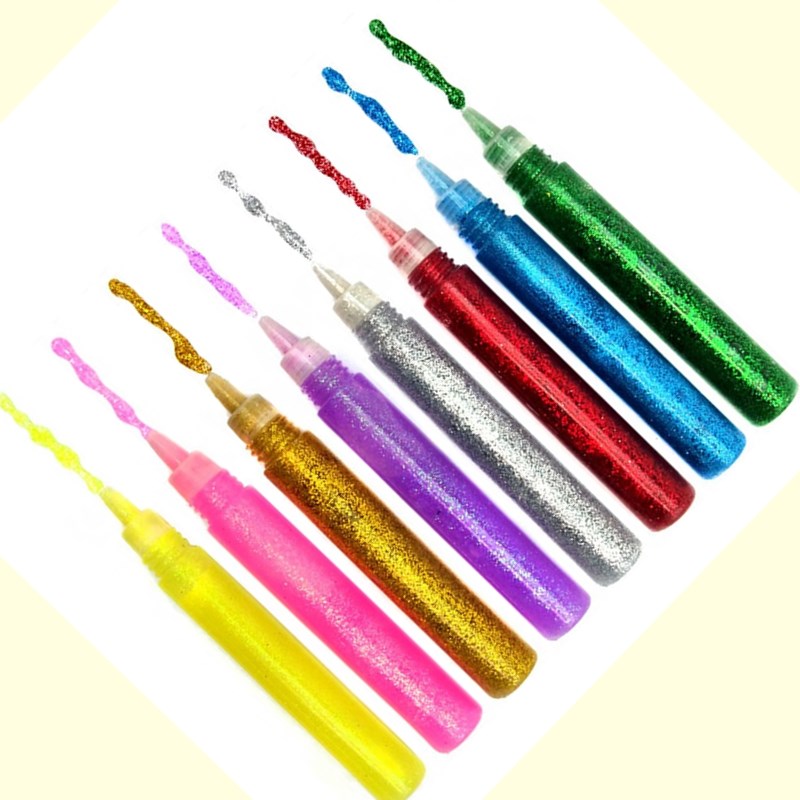Art Craft Stationery - 1pc Farbige Zeichnung Glitter Pulver Klebstoff