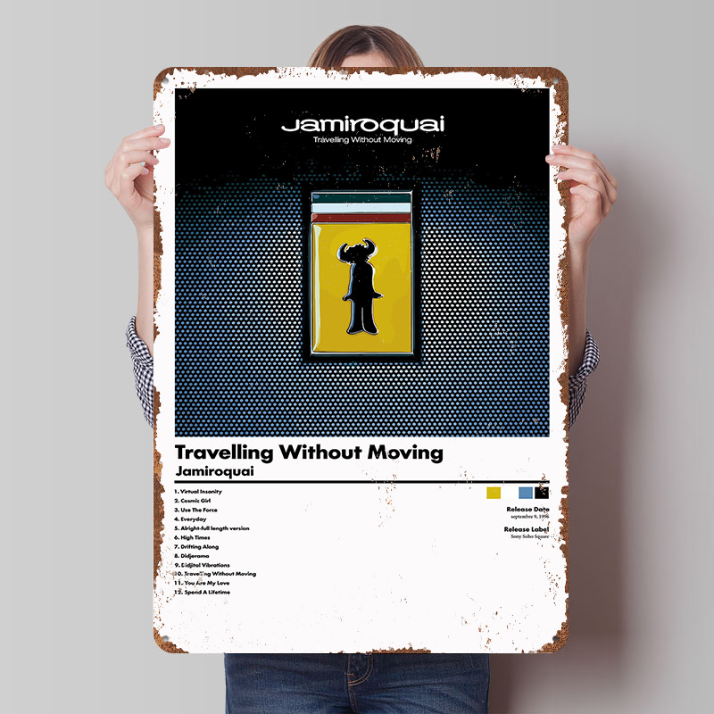 Art Craft Movement - Jamiroquai Travelling Without Moving Album Metallposter,