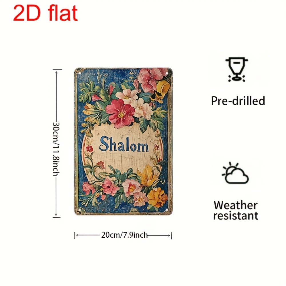 Art & Craft Paper Quilling - CIFBUY Vintage Floral Shalom Aluminium-Wandkunst, 20,3