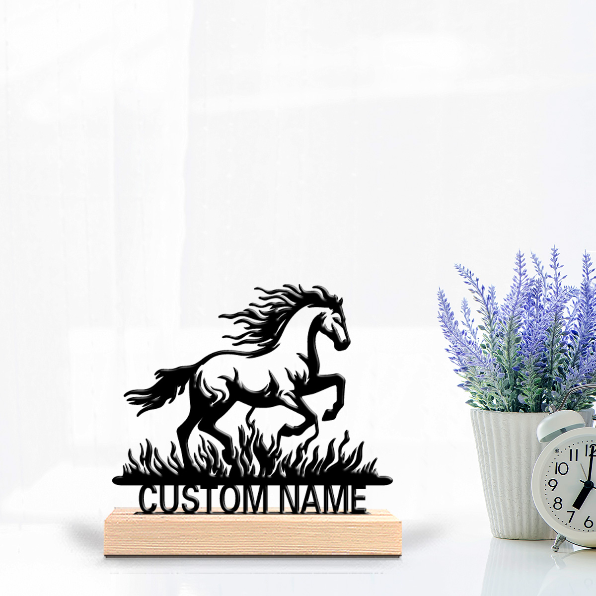 Art Craft Horse - 1 Stück Einfache Pferdefigur mit Anpassbarem
