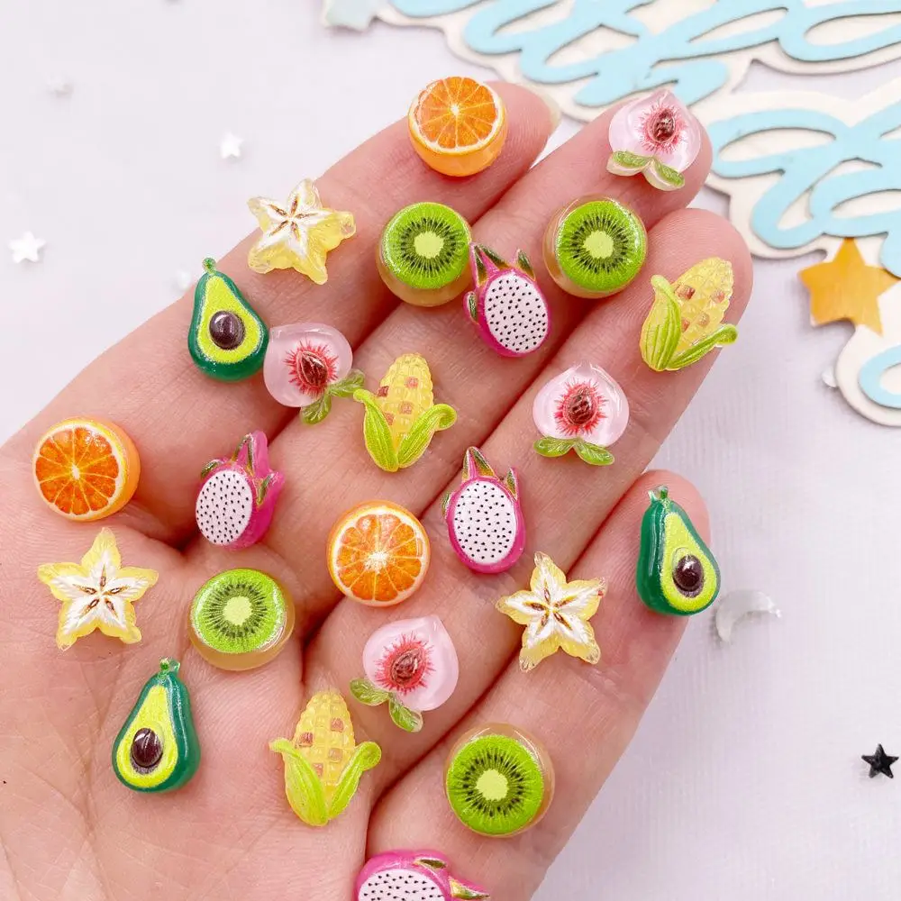 Art Craft Vegetables - 50PCS Harz Nette Mini Bunte Avocado