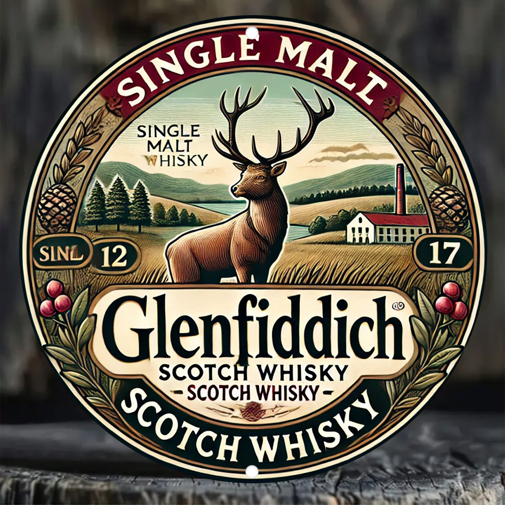 2D flach, Glenfiddich Scotch W – Art Craft Movement Bewertung und Preis