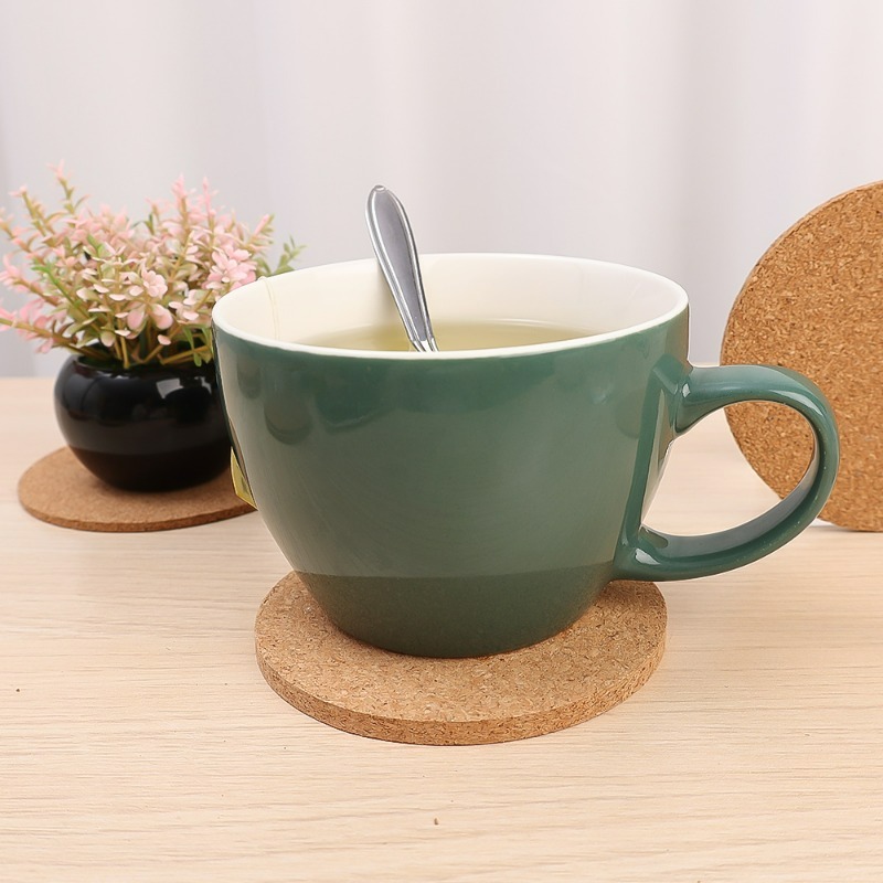 Natürliche runde Korkuntersetz – Art Craft Table Bewertung und Preis