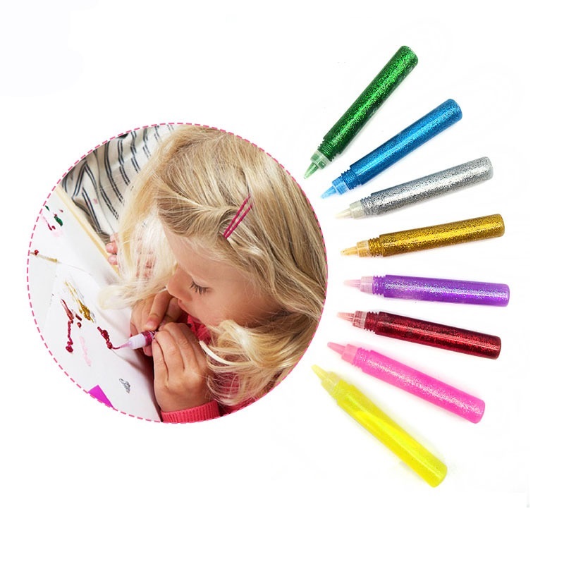 1pc Farbige Zeichnung Glitter  – Art Craft Stationery Bewertung und Preis