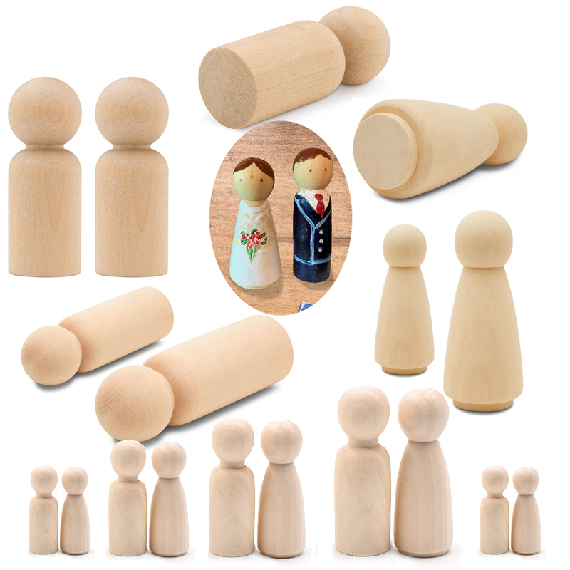 5 Stück Unfertige Holzpuppen-K – Art And Craft For Nursery Bewertung und Preis