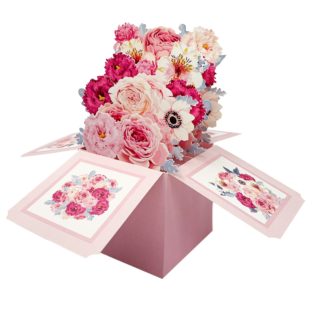 3D-Rosen-Pop-up-Karte mit Umsc – Art Craft Movement Bewertung und Preis