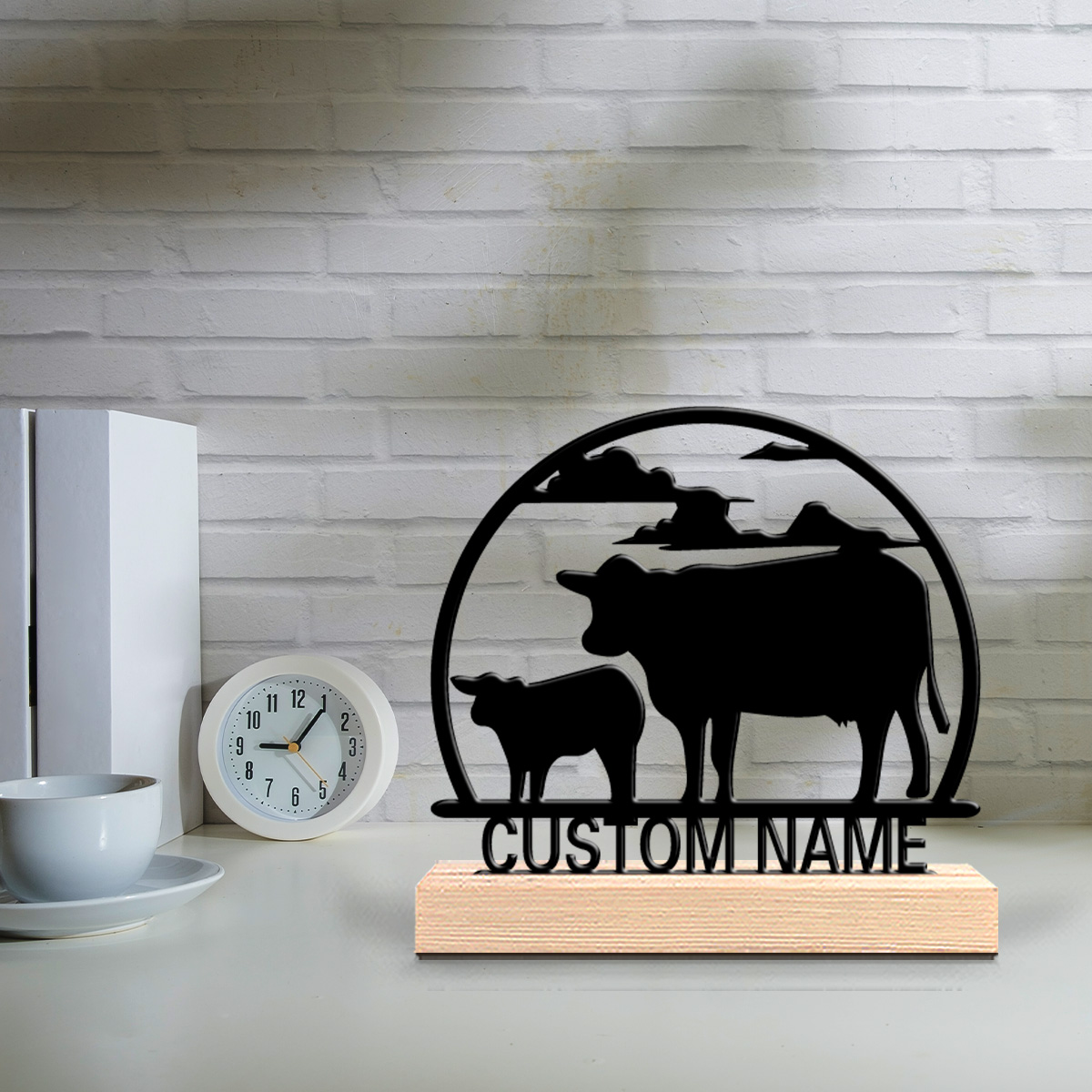 1 Stück Modische Kuh-Metallsta – Art Craft Table Bewertung und Preis