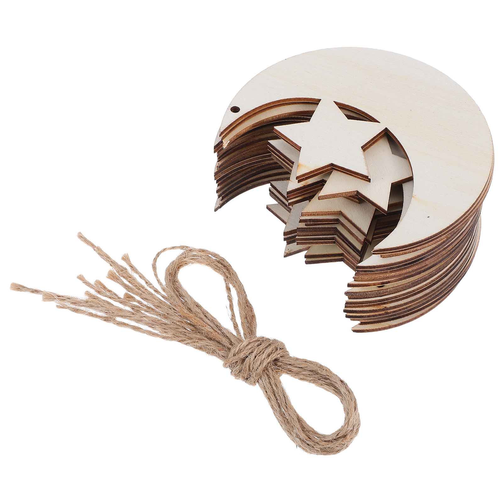 20 Stück unbehandelte Holzmond – Art And Craft For Nursery Bewertung und Preis