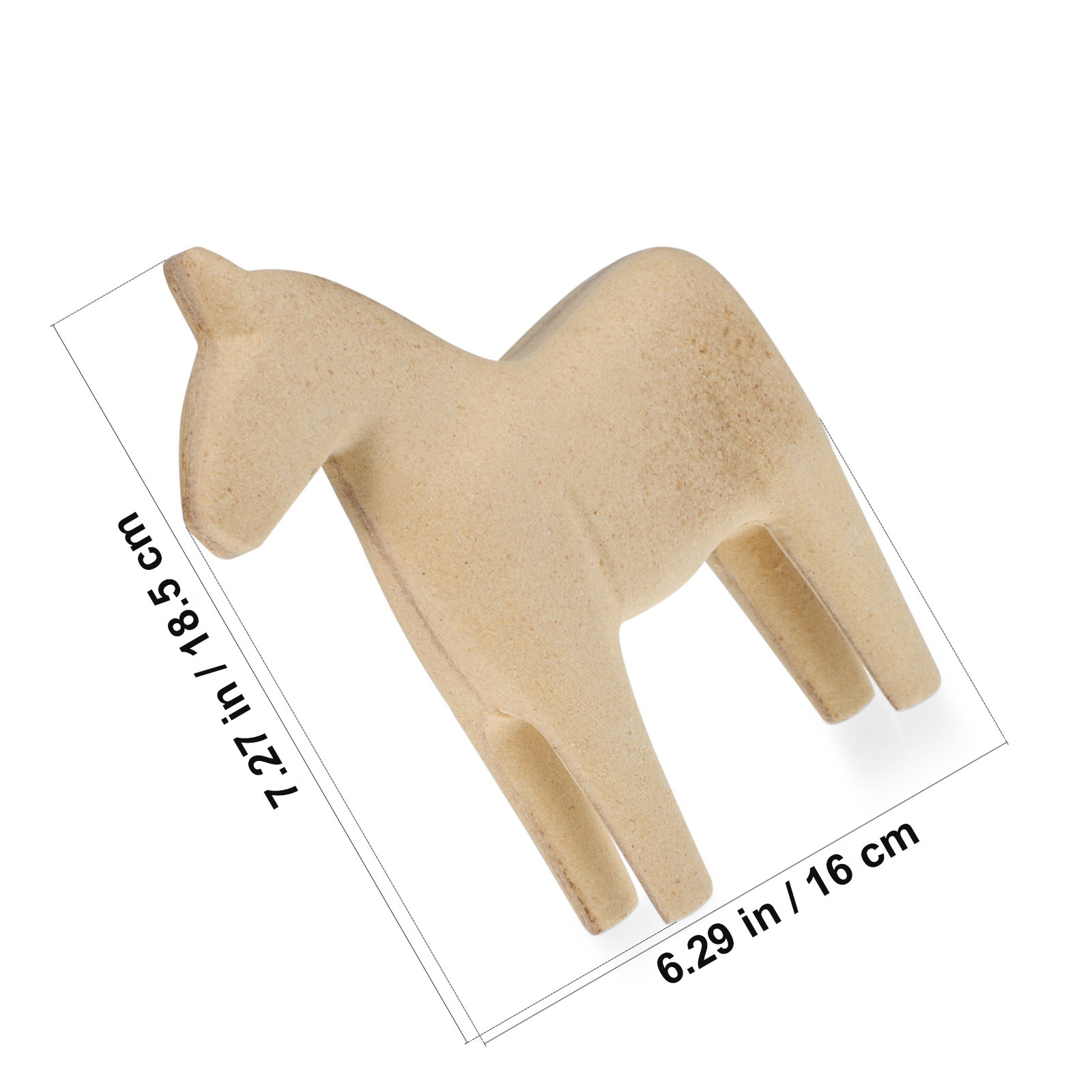 2 Stück Mini-Holzpferd, Unfert – Art Craft Horse Bewertung und Preis