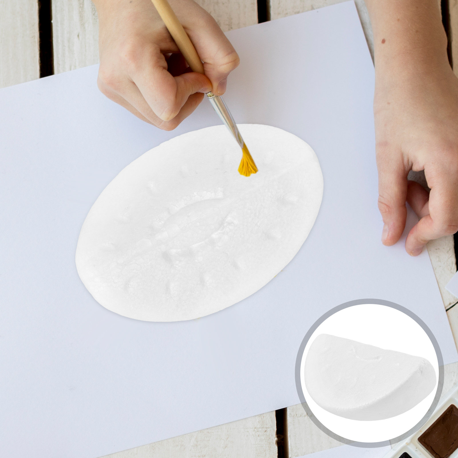 4 Stück weiße Schaumstoff-Wass – Art Craft Vegetables Bewertung und Preis