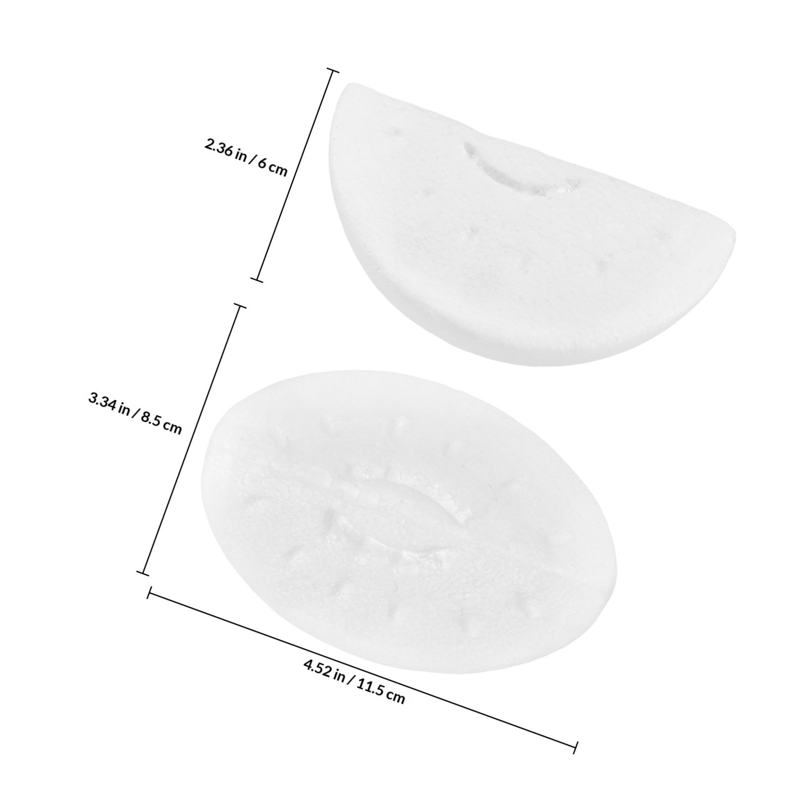 4 Stück weiße Schaumstoff-Wass – Art Craft Vegetables Bewertung und Preis