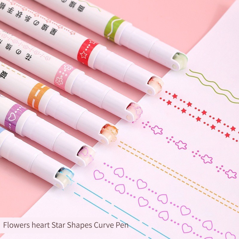 6 Stück Roller-Tip Curve Liner – Art Craft Stationery Bewertung und Preis